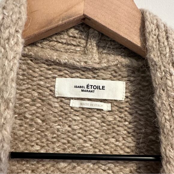 Isabel Marant Etoile Oatmeal Neutral Cardigan Sweater Medium - Picture 12 of 12